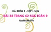 Giải bài 38 trang 62 SGK Toán 9 tập 1
